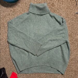 H&M Sage Green Turtleneck Sweater